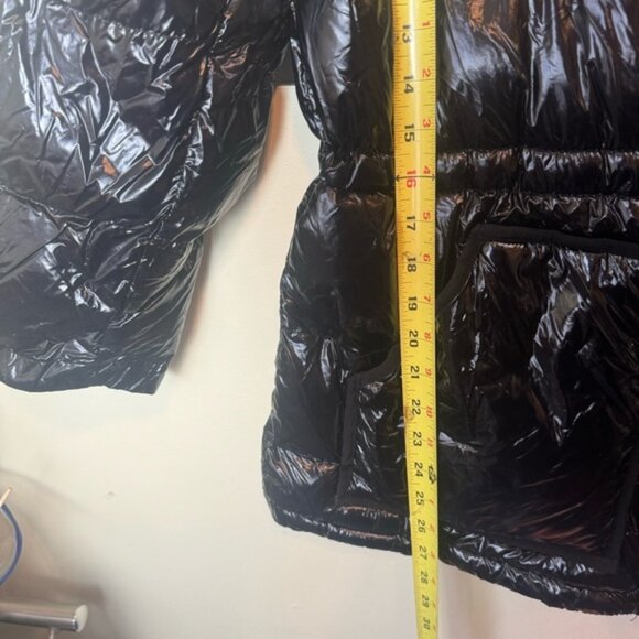 Gap NEW Shiny Puffer Jacket Hood Oversized Pockets Synthetic Cozy Parka Warm L - Picture 16 of 16